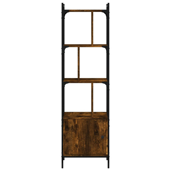 Boekenkast met deur 44,5x30x154,5 cm hout gerookt eikenkleurig MeubelReus