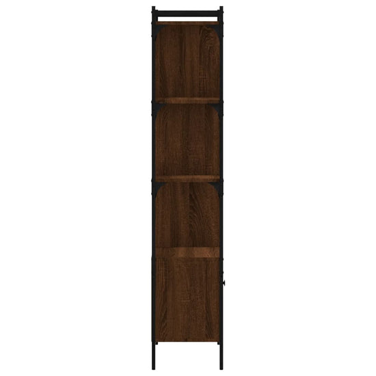 Boekenkast met deur 44,5x30x154,5 cm hout bruin eikenkleur MeubelReus
