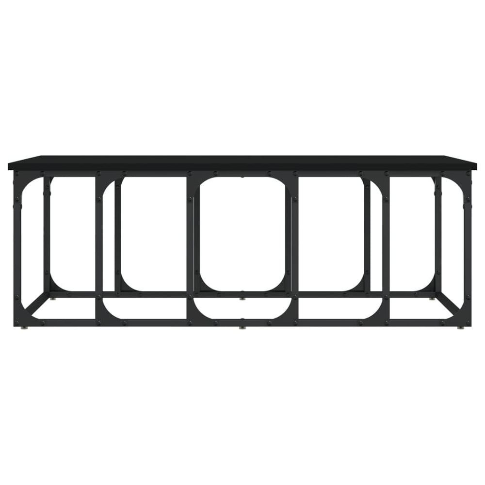 Salontafel 100x50x35,5 cm bewerkt hout zwart MeubelReus