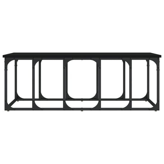 Salontafel 100x50x35,5 cm bewerkt hout zwart MeubelReus