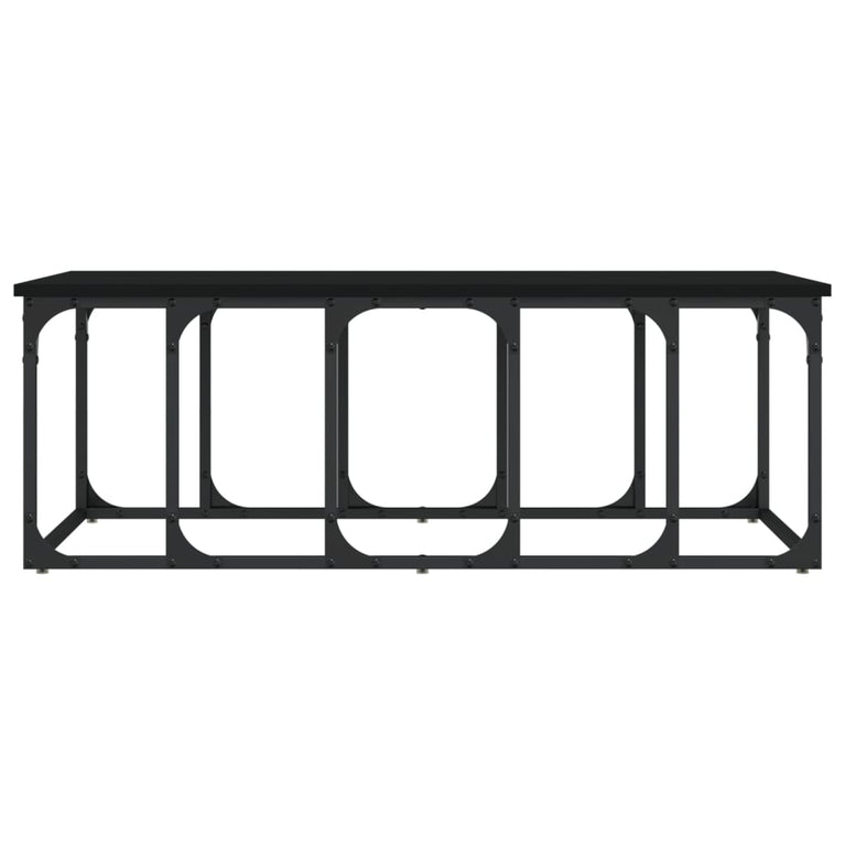 Salontafel 100x50x35,5 cm bewerkt hout zwart MeubelReus