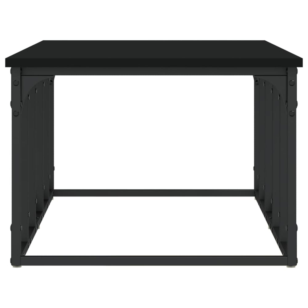 Salontafel 100x50x35,5 cm bewerkt hout zwart MeubelReus