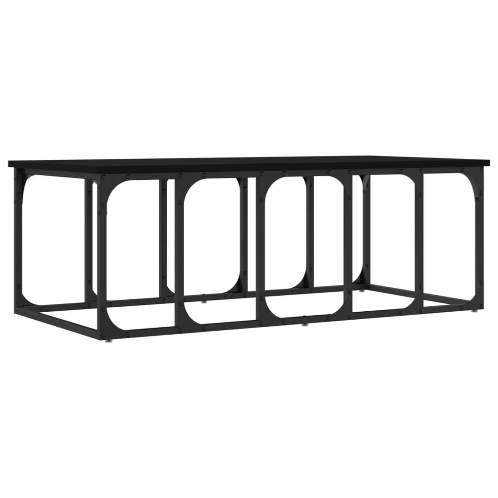 Salontafel 100x50x35,5 cm bewerkt hout zwart MeubelReus