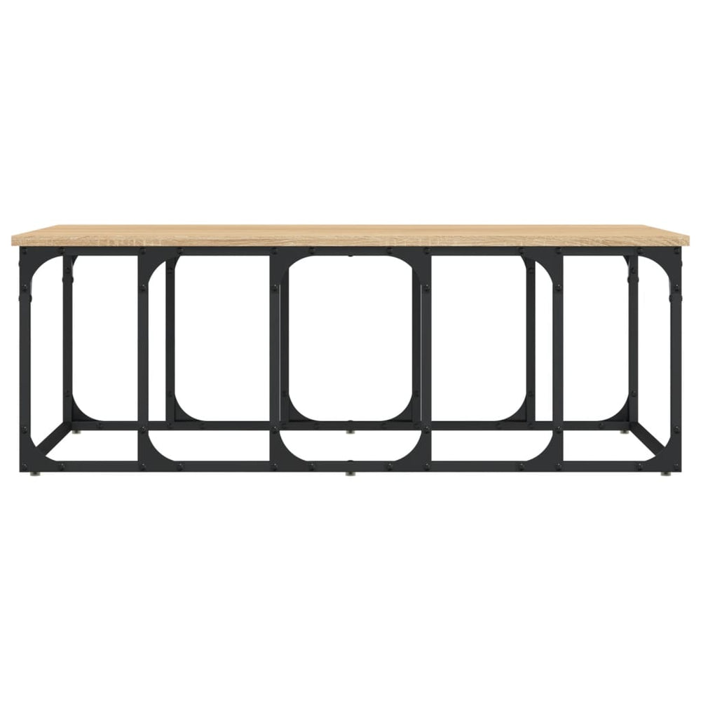 Salontafel 100x50x35,5 cm bewerkt hout sonoma eikenkleurig MeubelReus