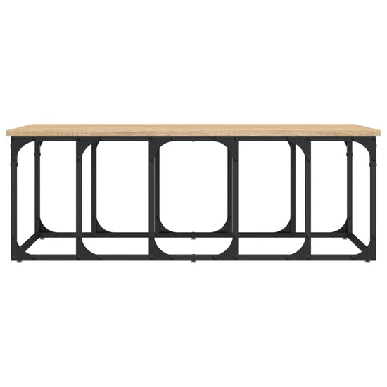 Salontafel 100x50x35,5 cm bewerkt hout sonoma eikenkleurig MeubelReus