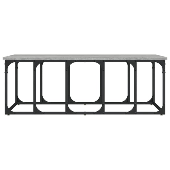 Salontafel 100x50x35,5 cm bewerkt hout grijs sonoma eikenkleur MeubelReus