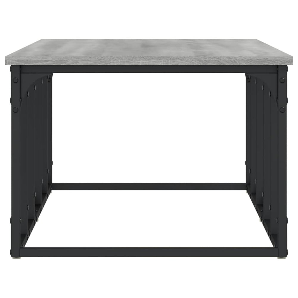 Salontafel 100x50x35,5 cm bewerkt hout grijs sonoma eikenkleur MeubelReus