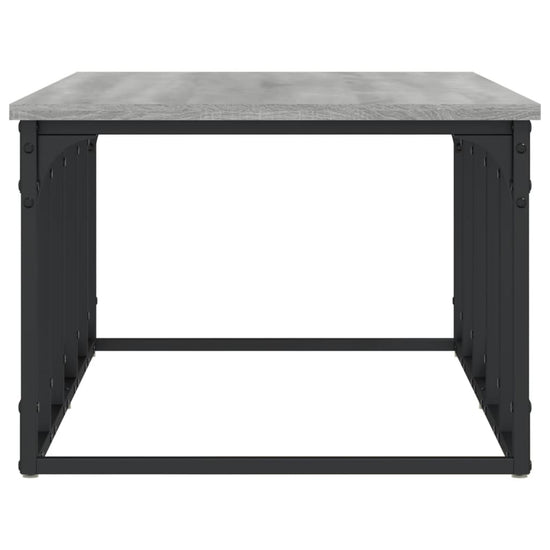 Salontafel 100x50x35,5 cm bewerkt hout grijs sonoma eikenkleur MeubelReus