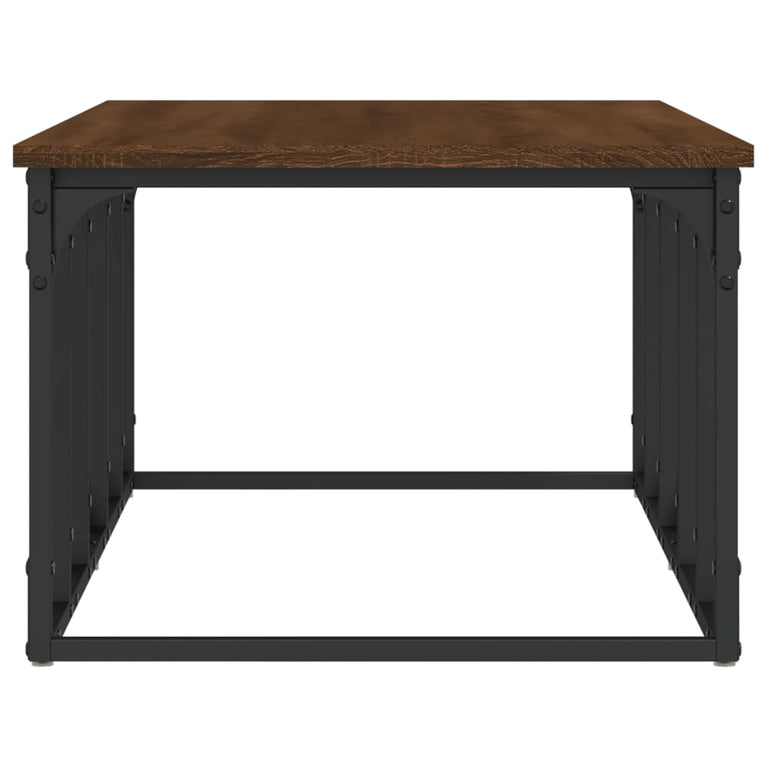 Salontafel 100x50x35,5 cm bewerkt hout bruin eikenkleur MeubelReus