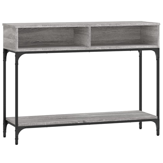 Wandtafel 100x30,5x75 cm bewerkt hout grijs sonoma eikenkleurig MeubelReus
