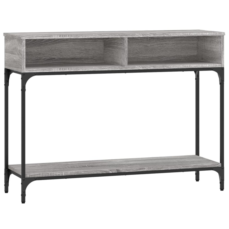 Wandtafel 100x30,5x75 cm bewerkt hout grijs sonoma eikenkleurig MeubelReus