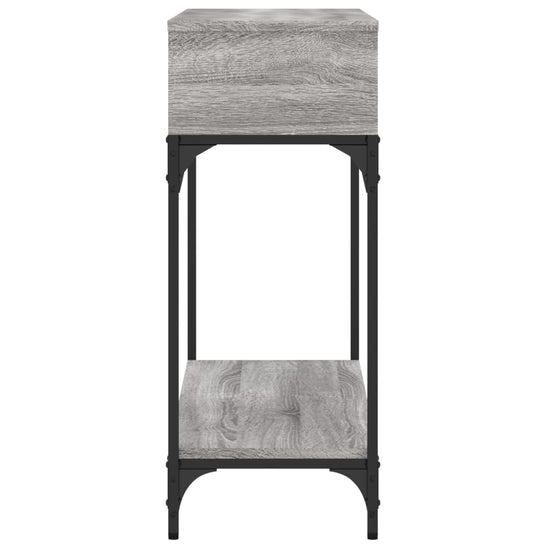 Wandtafel 100x30,5x75 cm bewerkt hout grijs sonoma eikenkleurig MeubelReus