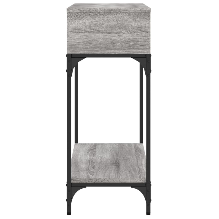 Wandtafel 100x30,5x75 cm bewerkt hout grijs sonoma eikenkleurig MeubelReus