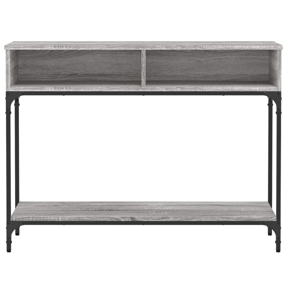 Wandtafel 100x30,5x75 cm bewerkt hout grijs sonoma eikenkleurig MeubelReus