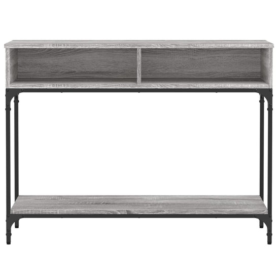 Wandtafel 100x30,5x75 cm bewerkt hout grijs sonoma eikenkleurig MeubelReus