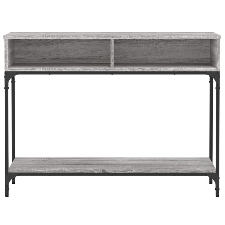 Wandtafel 100x30,5x75 cm bewerkt hout grijs sonoma eikenkleurig MeubelReus