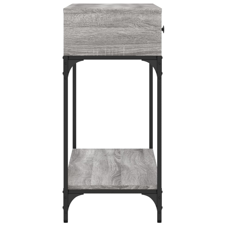 Wandtafel 100x34,5x75 cm bewerkt hout grijs sonoma eikenkleurig MeubelReus