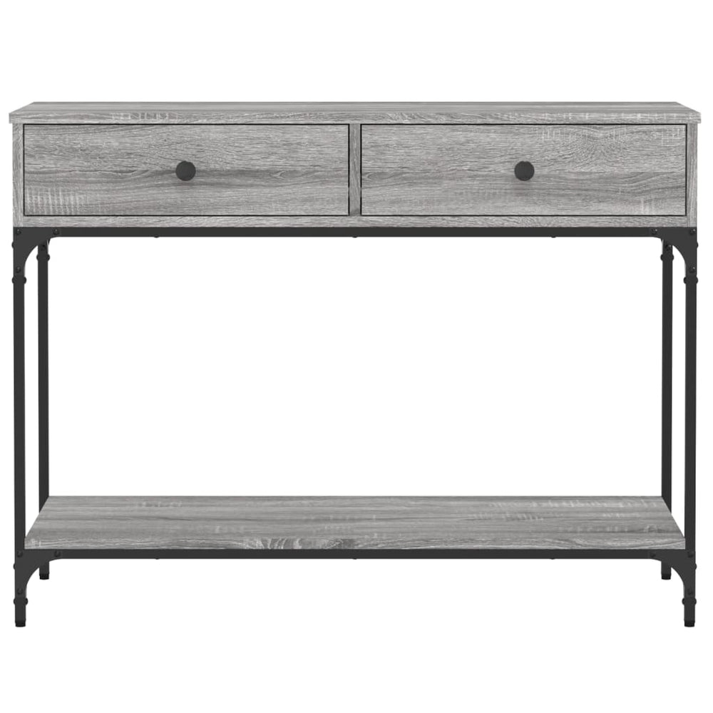Wandtafel 100x34,5x75 cm bewerkt hout grijs sonoma eikenkleurig MeubelReus