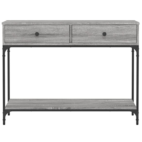 Wandtafel 100x34,5x75 cm bewerkt hout grijs sonoma eikenkleurig MeubelReus