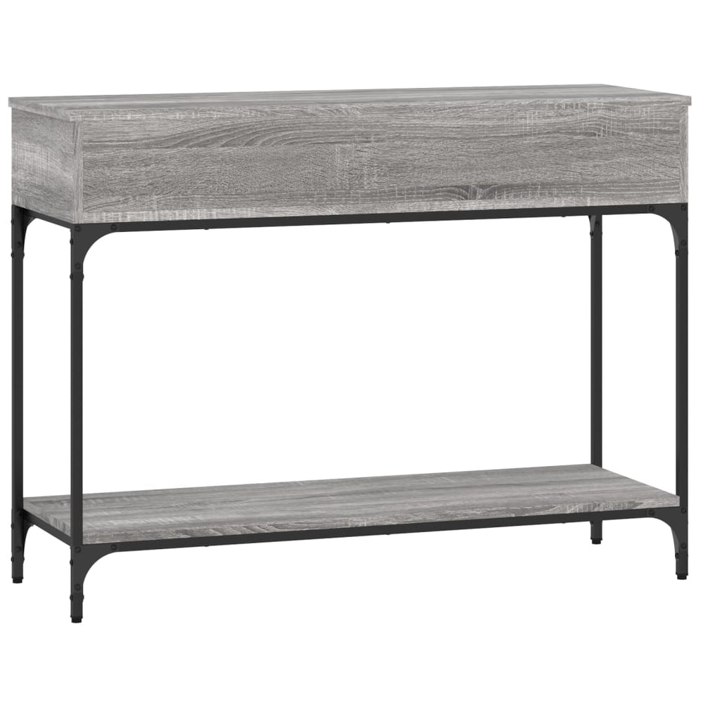 Wandtafel 100x34,5x75 cm bewerkt hout grijs sonoma eikenkleurig MeubelReus