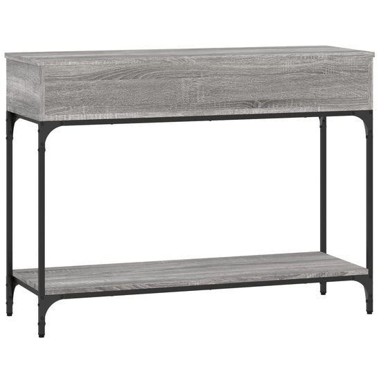 Wandtafel 100x34,5x75 cm bewerkt hout grijs sonoma eikenkleurig MeubelReus