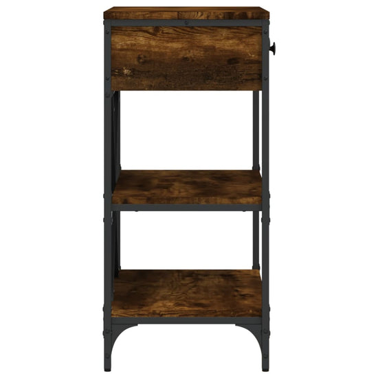 Wandtafel 75x34,5x75 cm bewerkt hout gerookt eikenkleurig MeubelReus