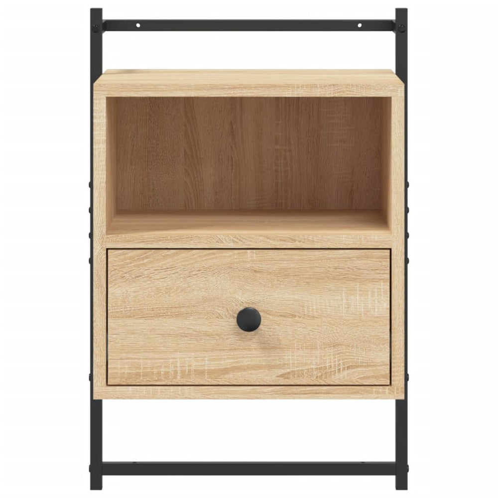 Nachtkastjes 2 st wandgemonteerd 40x30x61 cm hout sonoma eiken MeubelReus