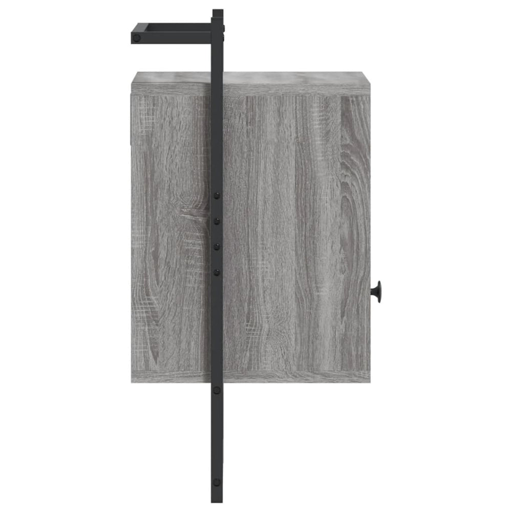 Nachtkastjes 2 st wandgemonteerd 40x30x61 cm hout grijs sonoma MeubelReus
