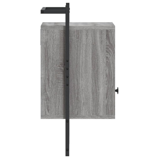 Nachtkastjes 2 st wandgemonteerd 40x30x61 cm hout grijs sonoma MeubelReus