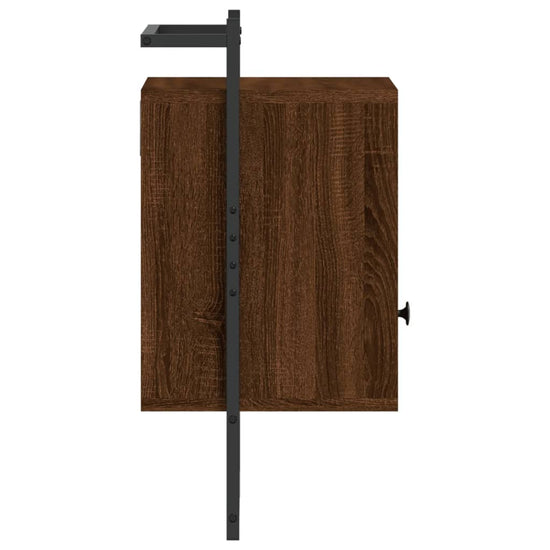 Nachtkastjes 2 st wandgemonteerd 40x30x61 cm hout bruineiken MeubelReus