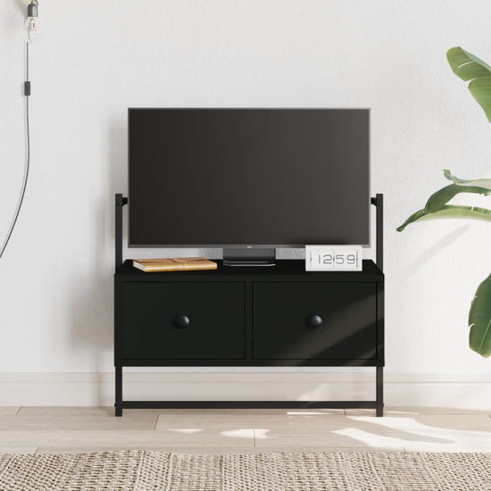 Tv-meubel wandgemonteerd 60,5x30x51 cm bewerkt hout zwart MeubelReus