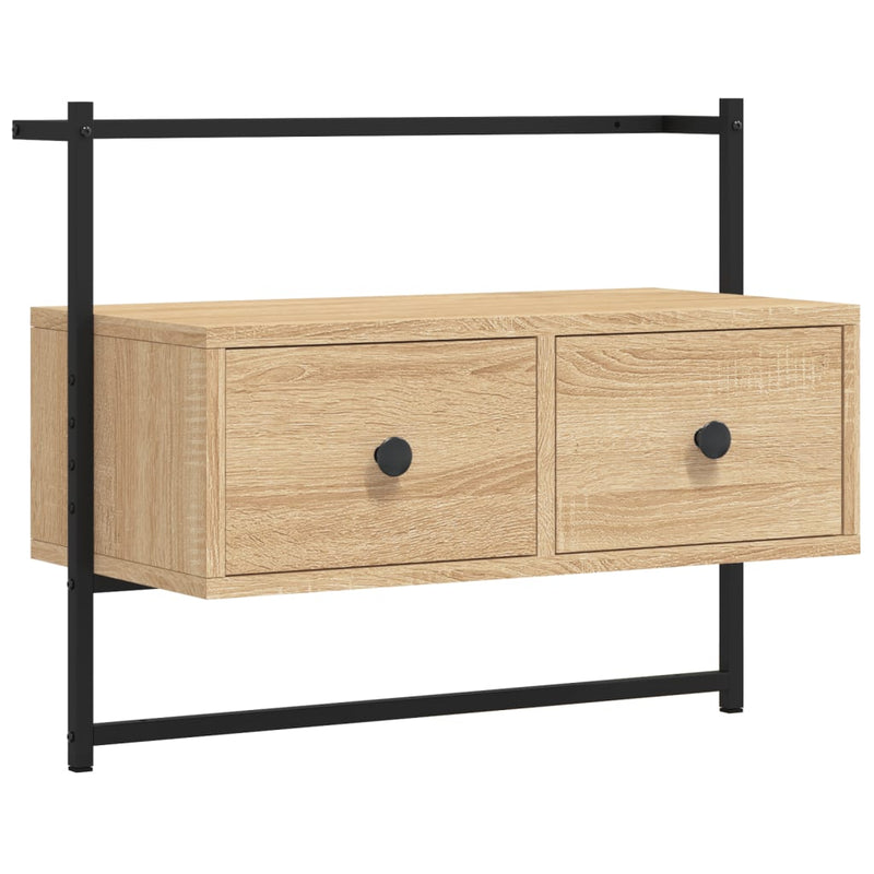 Tv-meubel wandgemonteerd 60,5x30x51 cm hout sonoma eikenkleurig MeubelReus