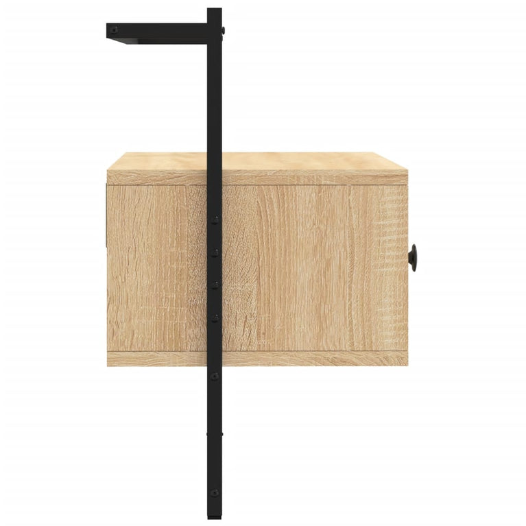Tv-meubel wandgemonteerd 60,5x30x51 cm hout sonoma eikenkleurig MeubelReus