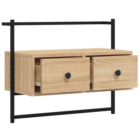 Tv-meubel wandgemonteerd 60,5x30x51 cm hout sonoma eikenkleurig MeubelReus