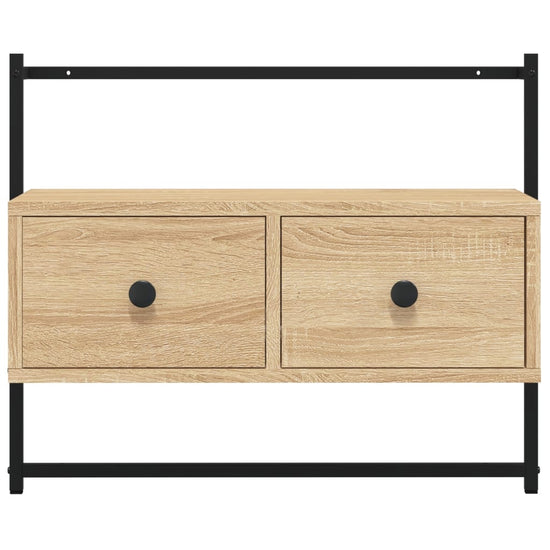 Tv-meubel wandgemonteerd 60,5x30x51 cm hout sonoma eikenkleurig MeubelReus