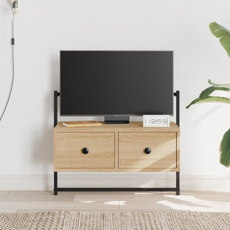 Tv-meubel wandgemonteerd 60,5x30x51 cm hout sonoma eikenkleurig MeubelReus