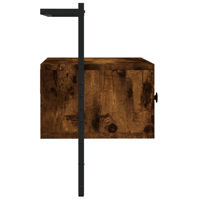 Tv-meubel wandgemonteerd 60,5x30x51 cm hout gerookt eikenkleur MeubelReus