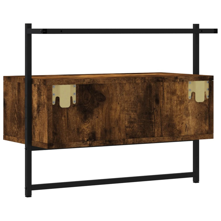 Tv-meubel wandgemonteerd 60,5x30x51 cm hout gerookt eikenkleur MeubelReus