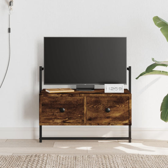 Tv-meubel wandgemonteerd 60,5x30x51 cm hout gerookt eikenkleur MeubelReus