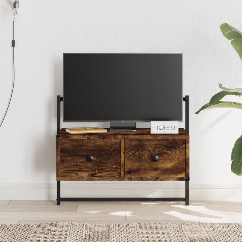Tv-meubel wandgemonteerd 60,5x30x51 cm hout gerookt eikenkleur MeubelReus