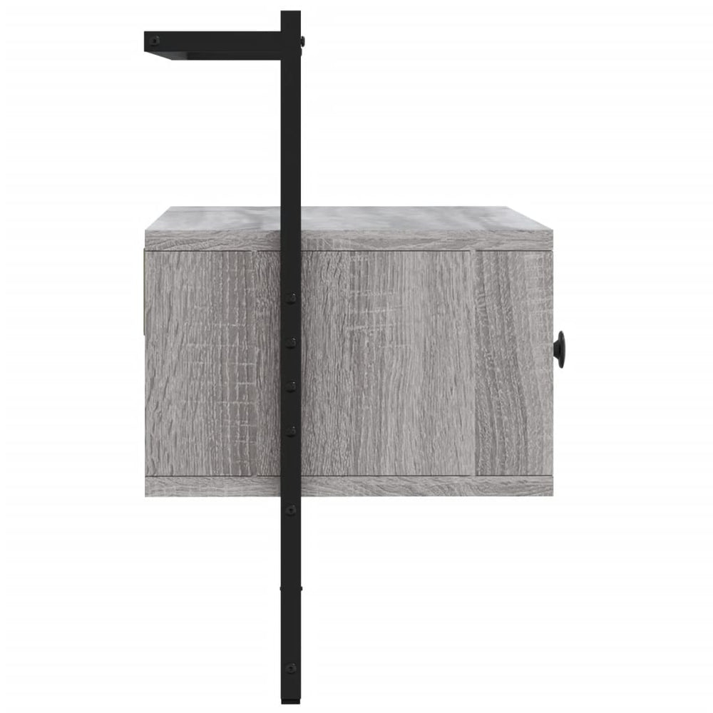 Tv-meubel wandgemonteerd 60,5x30x51 cm hout grijs sonoma eiken MeubelReus