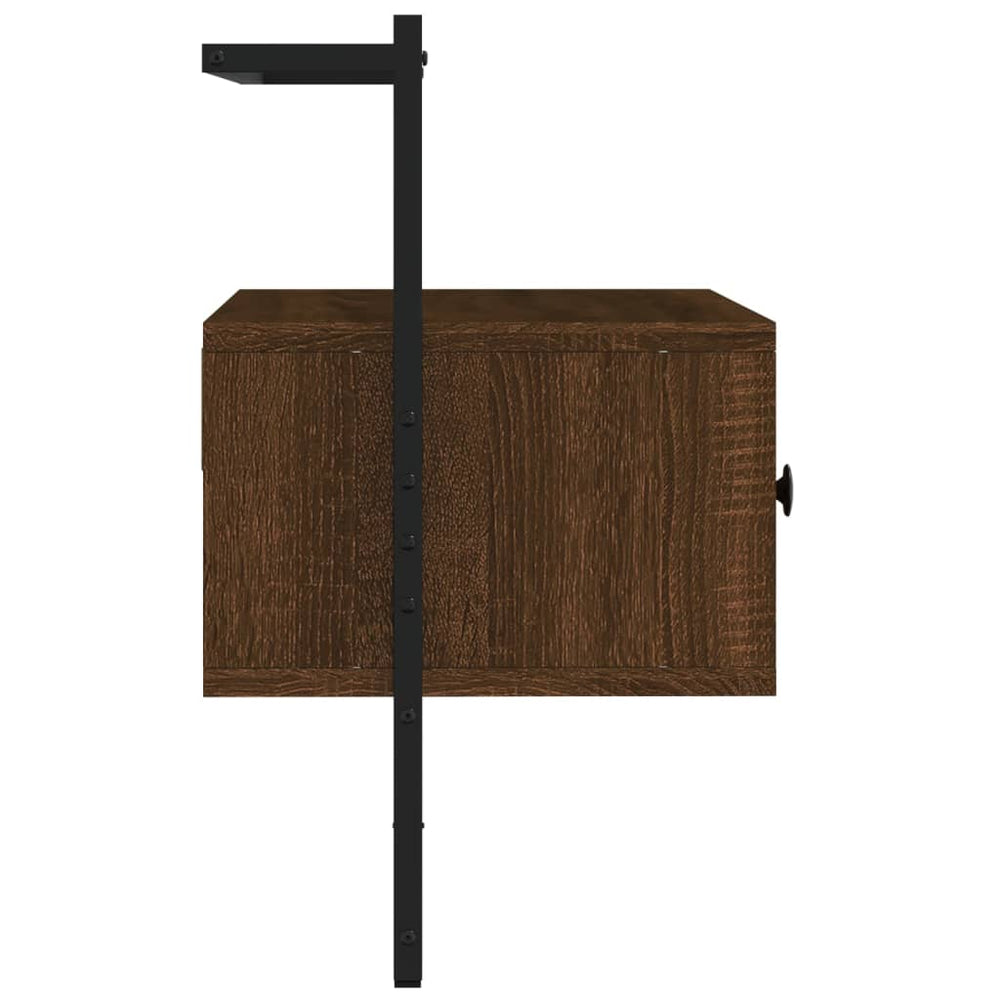 Tv-meubel wandgemonteerd 60,5x30x51 cm hout bruin eikenkleur MeubelReus
