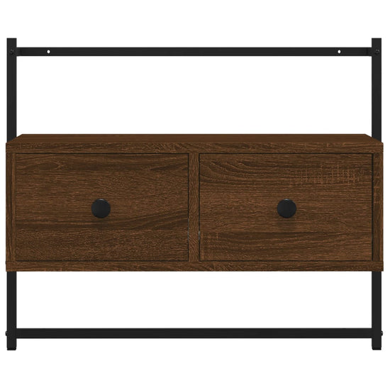 Tv-meubel wandgemonteerd 60,5x30x51 cm hout bruin eikenkleur MeubelReus