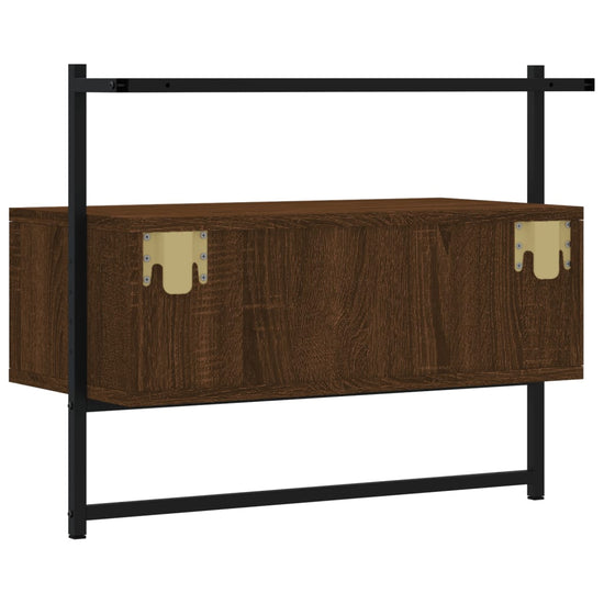 Tv-meubel wandgemonteerd 60,5x30x51 cm hout bruin eikenkleur MeubelReus