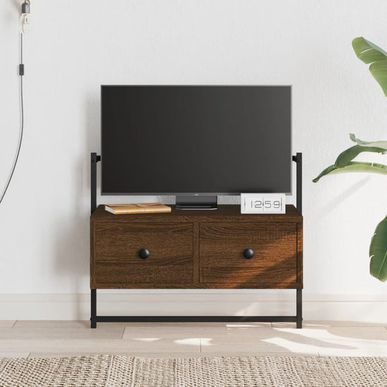 Tv-meubel wandgemonteerd 60,5x30x51 cm hout bruin eikenkleur MeubelReus