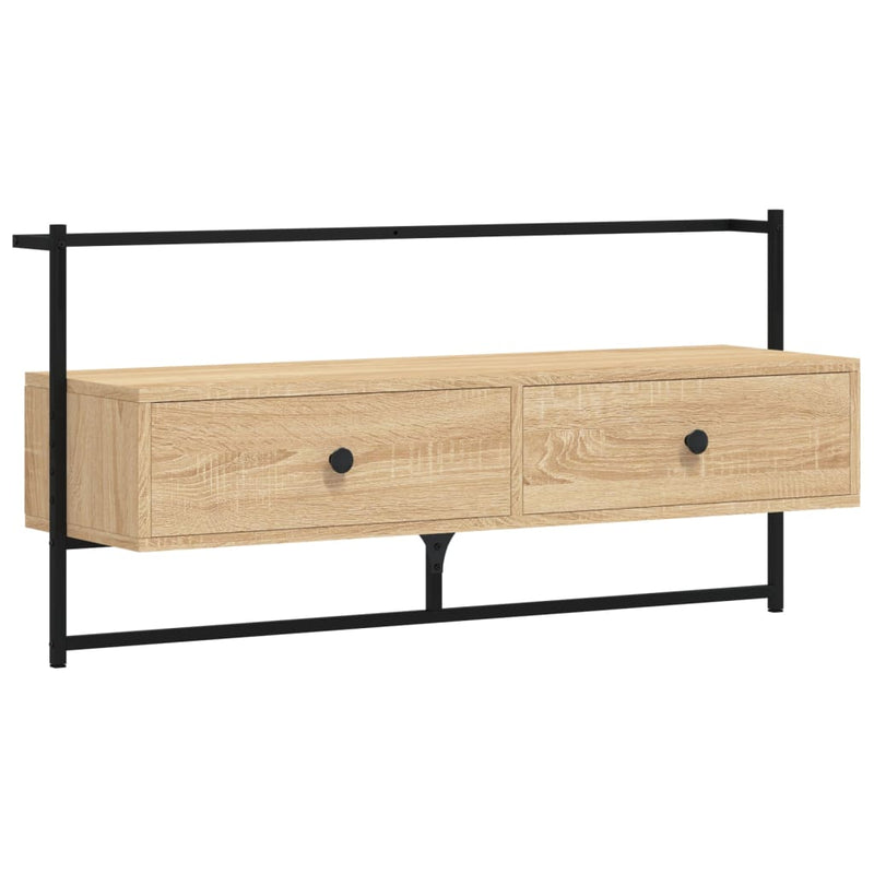 Tv-meubel wandgemonteerd 100,5x30x51 cm hout sonoma eikenkleur MeubelReus