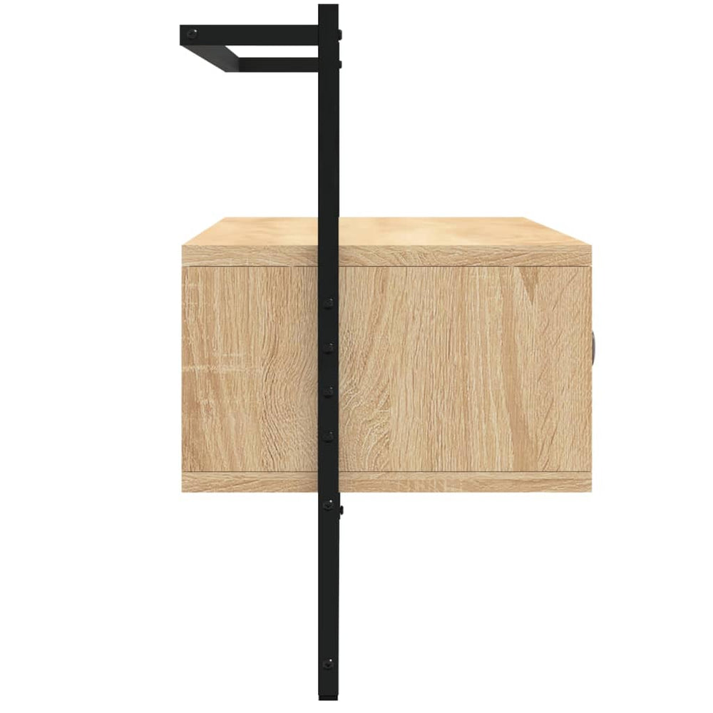 Tv-meubel wandgemonteerd 100,5x30x51 cm hout sonoma eikenkleur MeubelReus