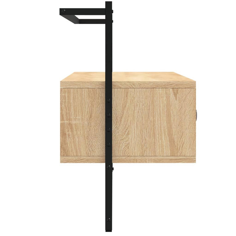 Tv-meubel wandgemonteerd 100,5x30x51 cm hout sonoma eikenkleur MeubelReus