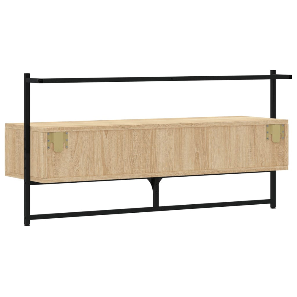 Tv-meubel wandgemonteerd 100,5x30x51 cm hout sonoma eikenkleur MeubelReus