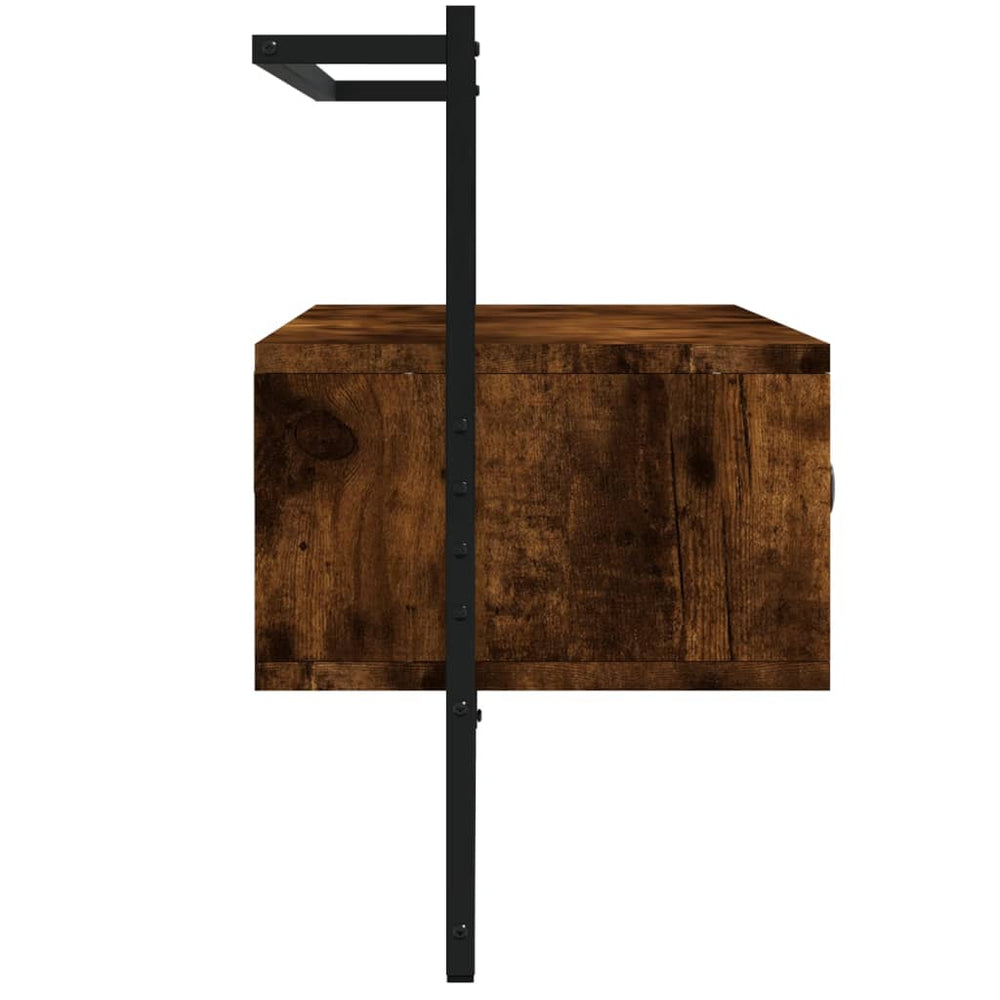 Tv-meubel wandgemonteerd 100,5x30x51 cm hout gerookt eikenkleur MeubelReus